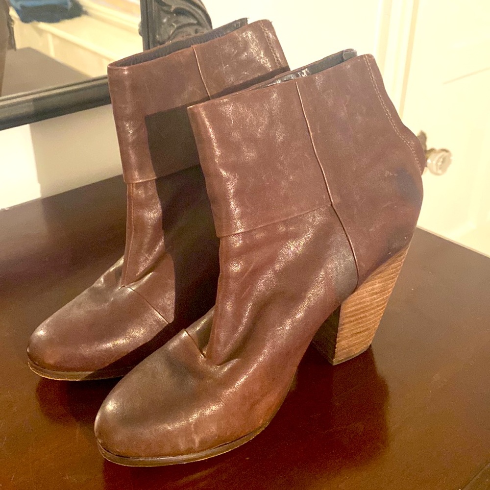 Rag and Bone original Newbury Brown Booties sz 40/10